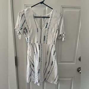 Cute white Mediterranean inspired dress